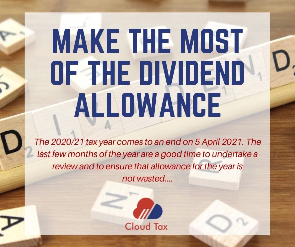 Make the most of the Dividend Allowance Cloud Tax Ltd Accountants