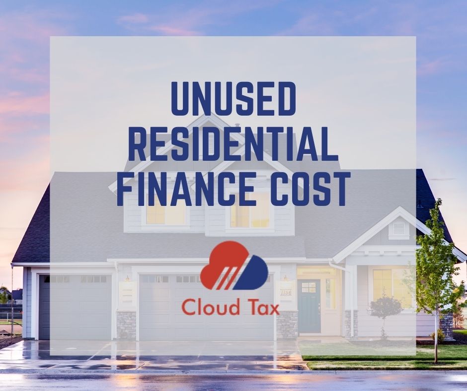unused residential finance cost