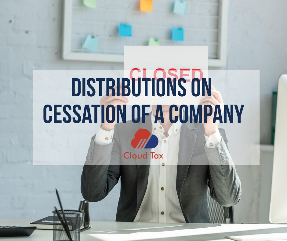 Distributions on cessation of a company